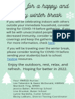 Wishes For A Happy and Healthy Winter Break