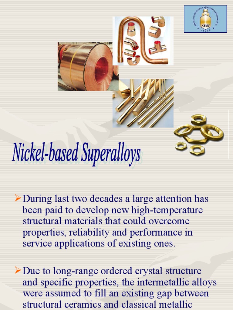 HPA - 4 - Nickel-Based Superalloys | PDF | Creep (Deformation) | Chemistry
