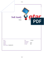 Soil Analysis Report: Version: 20.0.0C