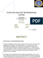 Study On Low Cost Refrigeration System