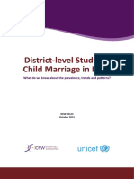 District-Level Insights into Child Marriage in India