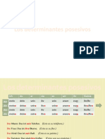 Los Determinantes Posesivos