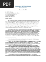 House Oversight Committee's Astroworld Letter