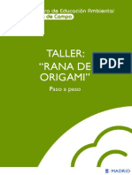 10. Taller rana de origami. Paso a paso autor Centro de Educación Ambiental Casa de Campo