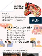 (NHÓM 5) Văn Hóa Giao Tiếp Và Nghi Thức Giao Tiếp