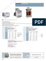Control and safety isolation transformers