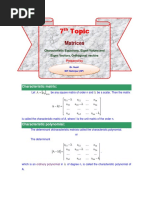 7.characterstics Equation, Eigen-Values, Eigen-Vectors