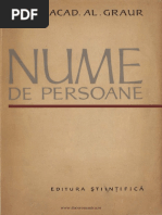 1965 - Graur, Alexandru (1900-1988) - Nume de Persoane | PDF