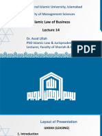 Islamic Law of Business: International Islamic University, Islamabad Faculty of Management Sciences
