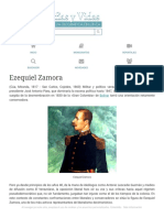 Biografia de Ezequiel Zamora