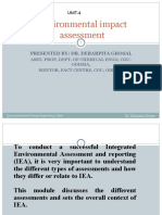 Environmental Impact Assessment: Presented By: Dr. Debarpita Ghosal