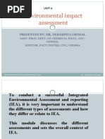 Environmental Impact Assessment: Presented By: Dr. Debarpita Ghosal