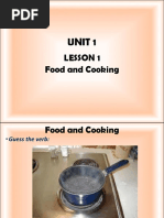 Lesson - 1 - Food and Cooking