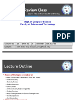 Review Class: Dept. of Computer Science Faculty of Science and Technology