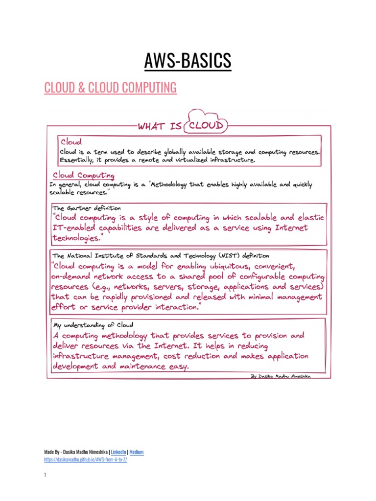 Aws-Basics: Cloud & Cloud Computing | PDF | Cloud Computing | Amazon ...
