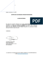 Certificado idoneidad operador vibrocompactador Bogotá 2021