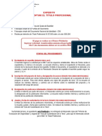 Requisitos (Expedito Título Profesional)