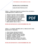 Trabajos de Investigacion. Derecho Civil V (Contratos) - Cima.