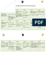 Calendario Primera Evaluación