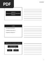 Inference About One Population Variance: Outline