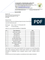 Surat Dispensasi Matkul Pengendalian Proses 2019