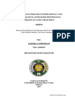 Pengecualian Perjanjian Internasional dalam Praktek Monopoli dan Persaingan Tidak Sehat