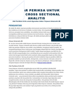 Analisis Cross Sectional