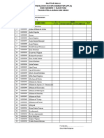 Daftar Nilai KLS Xi Pas 2021