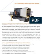 TSM1000D CNC Double Rollers Spinning and Turning Machine