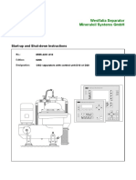 Start-Up and Shut-Down Instructions - OSD With Control Unit D10 or D20 - Ed. 206