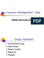 Inventory Management Case: Neeley Beverage, Inc