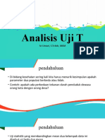 Analisis Uji T