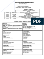 cl-11 1st Term Datesheet & Syllabus (Science)