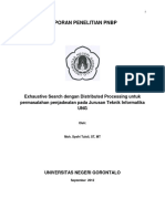 Exhaustive Search Dengan Distributed Processing Untuk Permasalahan Penjadwalan Pada Jurusan Teknik Informatika UNG