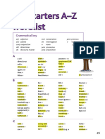 Pre Starters A-Z Wordlist: Grammatical Key