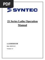 21 Series Lathe Operation Manual-En