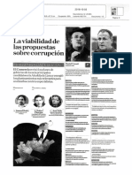 La Viabilidad de Las Propuestas Sibre Corrupción