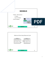 Modbus: - Master - Slave Protocol - 1 Master - Up To 247 Slaves - Process Industry