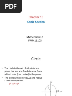 Chapter 8 Conic Section