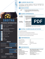 Sagitha: Career Objective