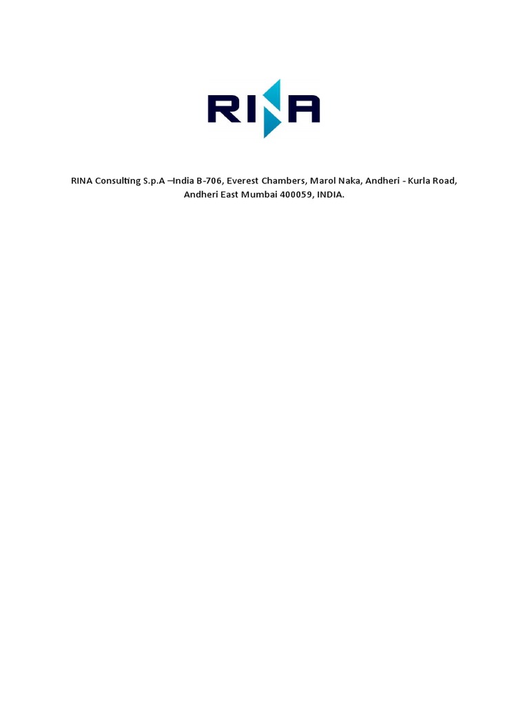 RINA Consulting S.p.A - India B-706, Everest Chambers, Marol Naka ...