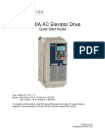 L1000A AC Elevator Drive: Quick Start Guide
