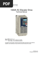 1000A AC Elevator Drive: Technical Manual