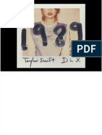 Taylor Swift 5 - 1989 (Deluxue Version Booklet