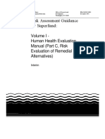 Risk Assessment Guidance for Superfund Vol.1-C 1991