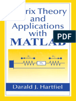 Matrix Theory and Applications With MATLAB by Darald J Hartfiel