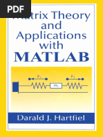 Matrix Theory and Applications With MATLAB by Darald J Hartfiel