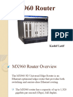 MX960 Router: Kashif Latif