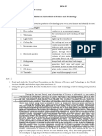 Ladroma, Ciara C. Bsm-Iv STS 10 - Science, Technology and Society Lesson 1: Historical Antecedents of Science and Technology