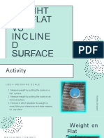 Wegiht On Flat Vs Inclined Surface